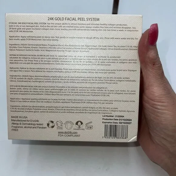 D’OR24K Prestige Endless Beauty 24K Gold Facial Peel System